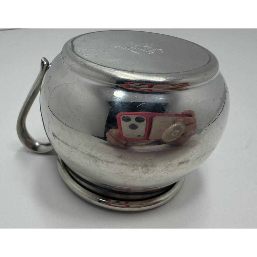 Lenox Vintage Pewter Bulged Baby Cup with Handle - Picture 8 of 9